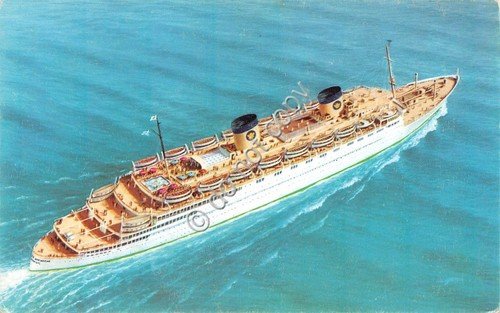 Cartolina Nave Queen Frederica
