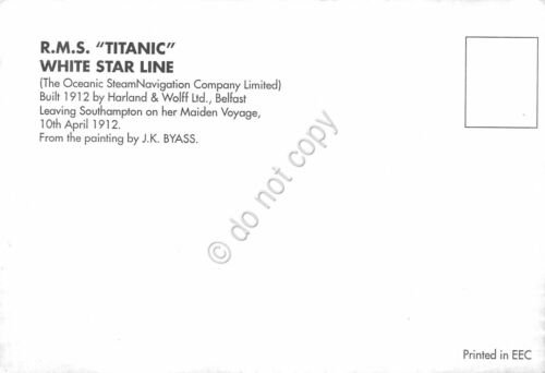 Cartolina Nave RMS Titanic White Star Line