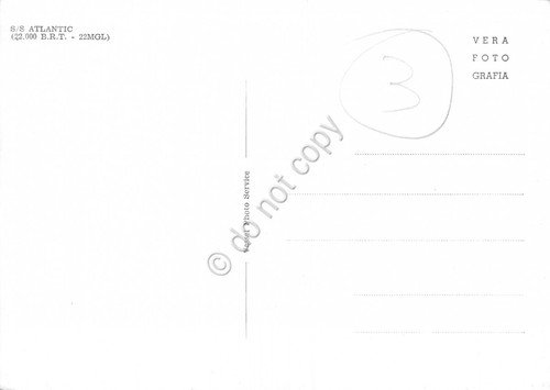 Cartolina Nave S/S Atlantic in mare | Immagine Gallery 2