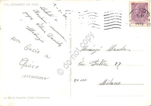 Cartolina Nave T.N. Leonardo da Vinci 1970 | Immagine Gallery 2