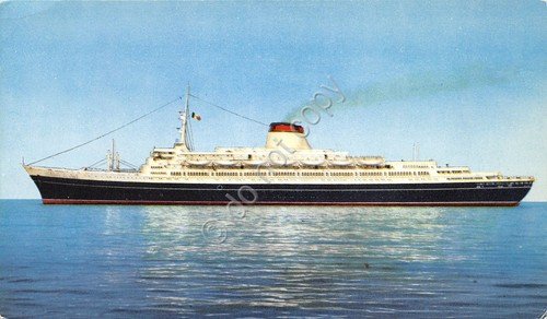 Cartolina Nave T/N Leonardo da Vinci Linea espresso Mediterraneo Nord … | Immagine principale