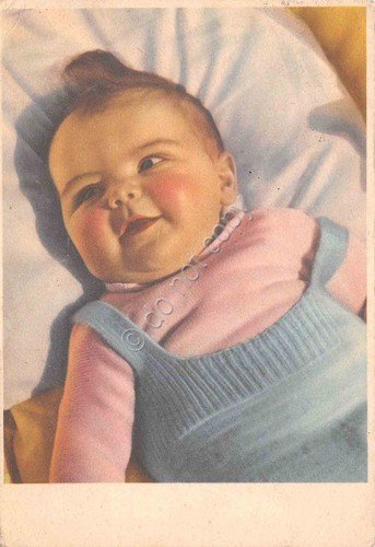 Cartolina neonato con tutina 1941 | Immagine principale