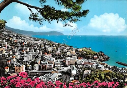 Cartolina Nervi Panorama verso Portofino 1961 (Genova)
