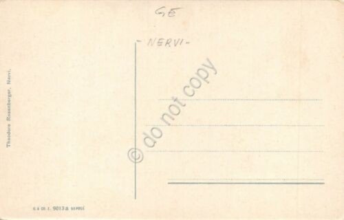 Cartolina Nervi Passeggiata a mare illustrata anni '10 | Immagine Gallery 2