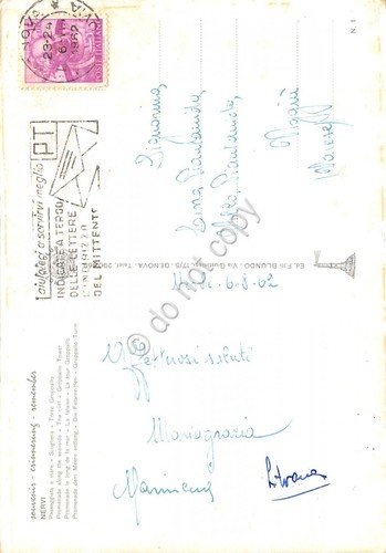 Cartolina Nervi Passeggiata a mare scogliera 1962 (Genova) | Immagine Gallery 2