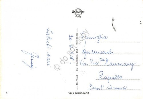 Cartolina Nervi passeggiata mareggiata 1958 (Genova) | Immagine Gallery 2