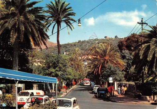 Cartolina Nervi Viale delle Palme Fiat 500 Furgone Motta 1964 … | Immagine principale