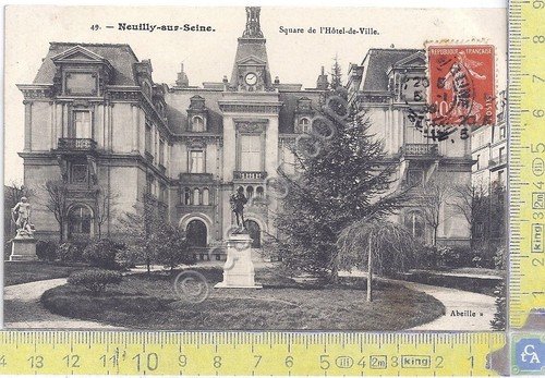 Cartolina Neuilly sur Seine - Hotel de Ville - Vg …