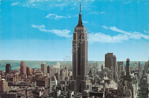 Cartolina New York City Empire State Building anni '60