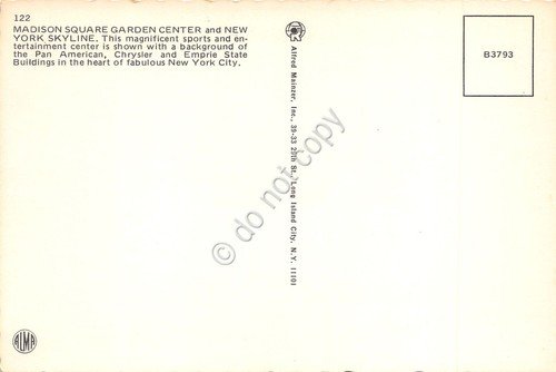 Cartolina New York skyline Madison Garden Center Pan Am Chrysler … | Immagine Gallery 2