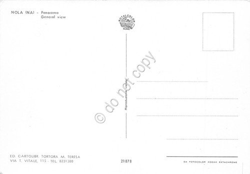 Cartolina Nola panorama paese da terrazza anni '80 | Immagine Gallery 2