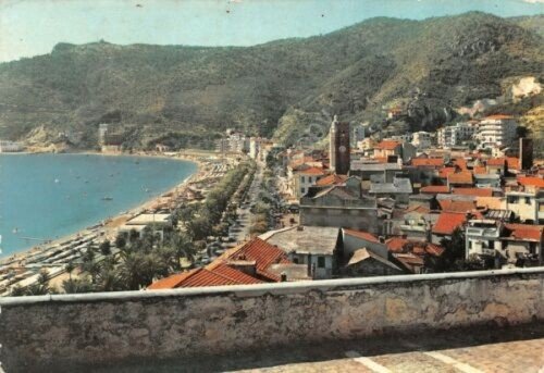 Cartolina Noli panorama 1965