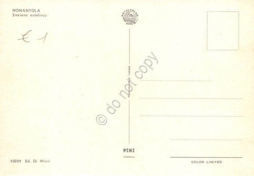 Cartolina Nonantola Stazione Autolinee