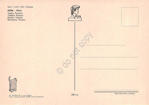 Cartolina Nora Pula Teatro Romano interno
