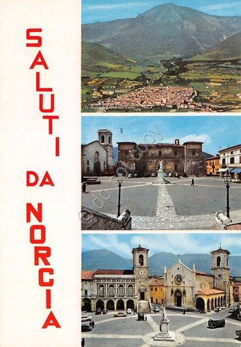 Cartolina Norcia 3 vedute (Perugia) | Immagine principale