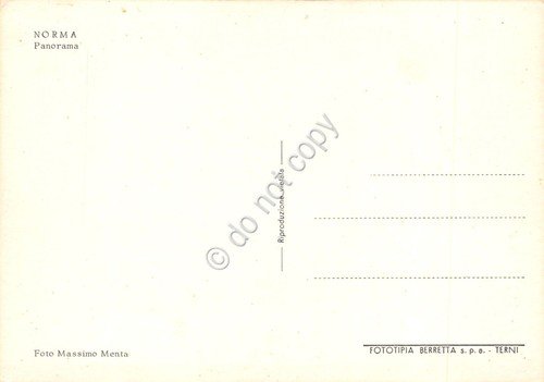 Cartolina Norma panorama con strada e bivio anni '60 | Immagine Gallery 2