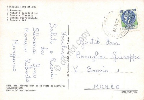 Cartolina Novalesa vedute 1978 (Torino) | Immagine Gallery 2