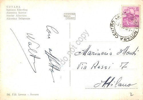 Cartolina Novara Barriera Albertina 1962 | Immagine Gallery 2