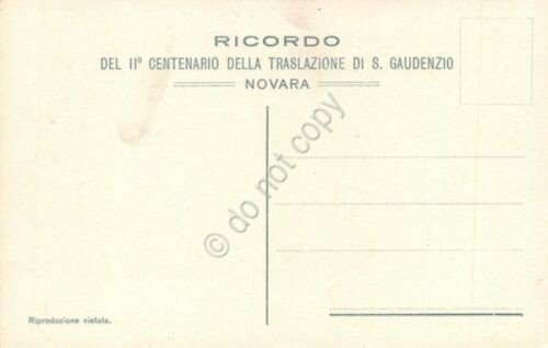 Cartolina Novara Basilica San Gaudenzio Reliquie del Santo II centenario … | Immagine Gallery 2