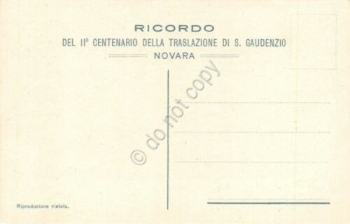 Cartolina Novara Basilica San Gaudenzio Trittico II centenario Traslazione | Immagine Gallery 2
