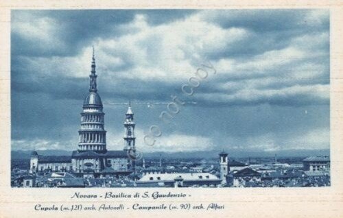 Cartolina Novara S. Gaudenzio Basilica Cupola e Campanile | Immagine principale
