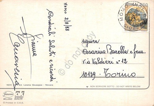 Cartolina Novara vedute 1988 | Immagine Gallery 2