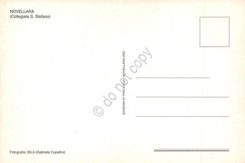 Cartolina Novellara Collegiata S. Stefano Notturno | Immagine Gallery 2