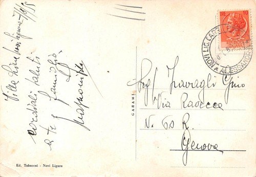 Cartolina Novi Ligure Stazione Ferroviaria Notturno | Immagine Gallery 2