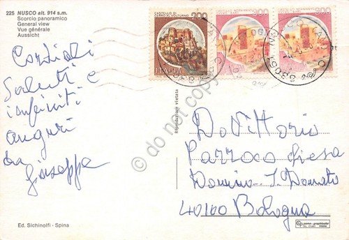 Cartolina Nusco panorama
