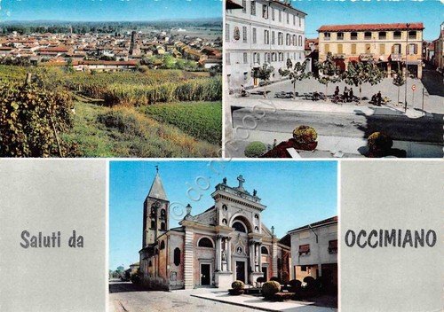 Cartolina Occimiano vedute Piazza C. Alberto 1971 | Immagine principale