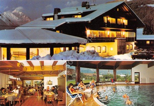 Cartolina Olang Valdaora Hotel Villa Tirol vedute varie 1986 | Immagine principale