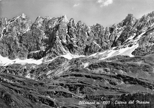 Cartolina Ollomont Catena del Marion 1956 | Immagine principale