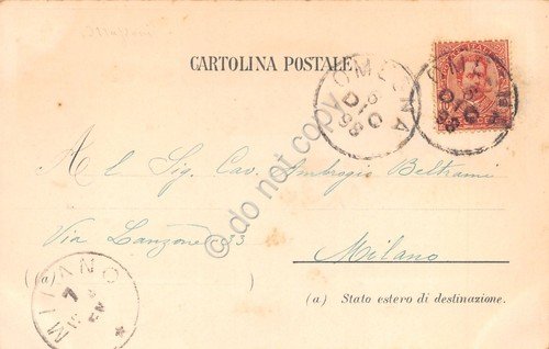 Cartolina Omegna gruss aus illustrata 1898 | Immagine Gallery 2