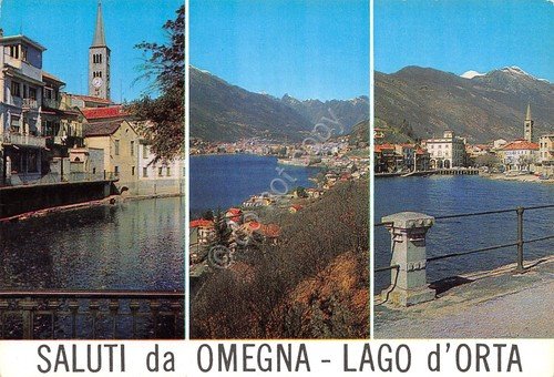 Cartolina Omegna vedute varie (Novara)