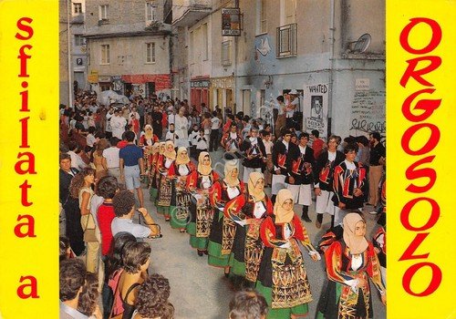 Cartolina Orgosolo Murales Sfilata 1987 | Immagine principale