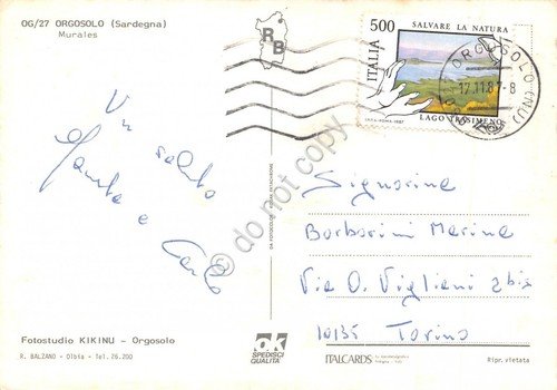 Cartolina Orgosolo Murales Sfilata 1987 | Immagine Gallery 2