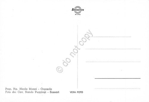 Cartolina Orgosolo Panorama anni '50