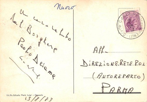 Cartolina Orgosolo Vedutine