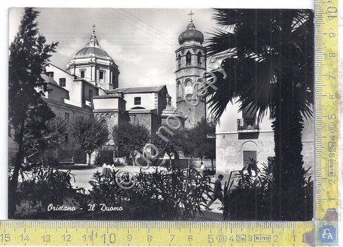 Cartolina Oristano - Duomo - 1955