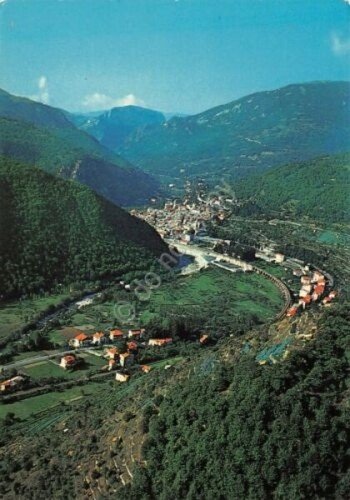 Cartolina Ormea panorama dagli Ortai 1986