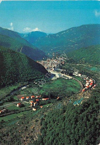 Cartolina Ormea panorama dagli Ortai 1987