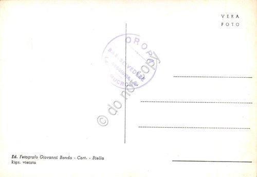 Cartolina Oropa Lago Mucrone imbarcazione animata timbro al retro anni … | Immagine Gallery 2