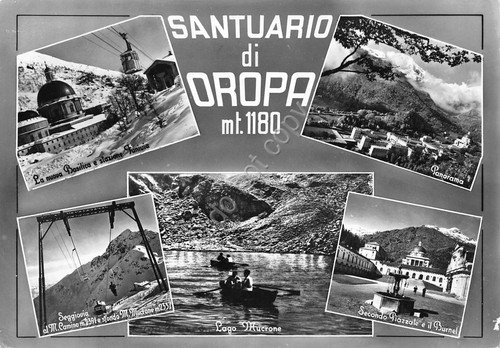 Cartolina Oropa Santuario vedute 1964 (Vercelli) | Immagine principale