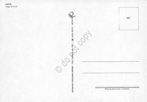 Cartolina Orta Lago d'Orta panorama (Novara)