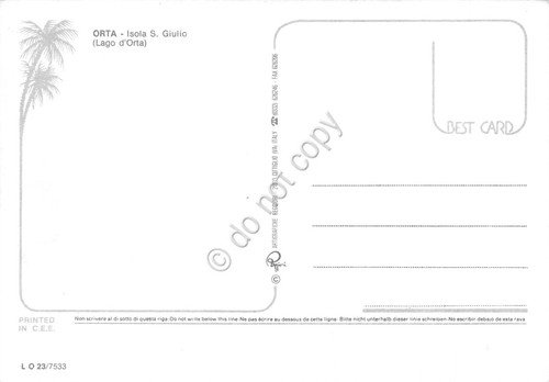 Cartolina Orta vedute varie dal lago