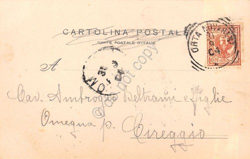 Cartolina Orta Villa Natta 1904 | Immagine Gallery 2