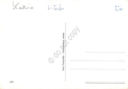 Cartolina Orte Ponte Amerino colorata grinza