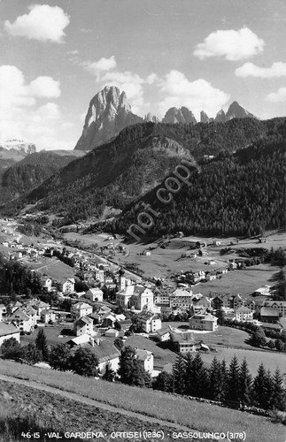 Cartolina Ortisei Panorama 1955 (Bolzano)