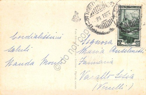 Cartolina Ortisei Panorama 1955 (Bolzano)