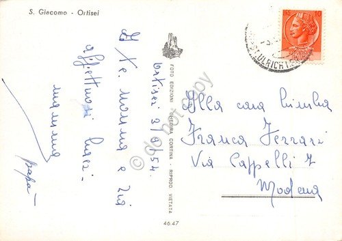 Cartolina Ortisei San Giacomo 1954 | Immagine Gallery 2